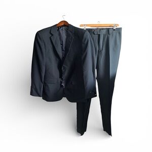 Braveman Classic Navy Blue Men's Suit Jacket & Pants Set Preppy Event Outfit NWT